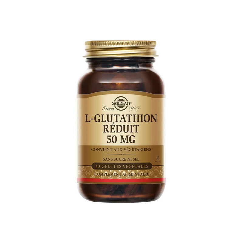 Solgar l-Glutathion Réduit 50mg 30 gélules végétales