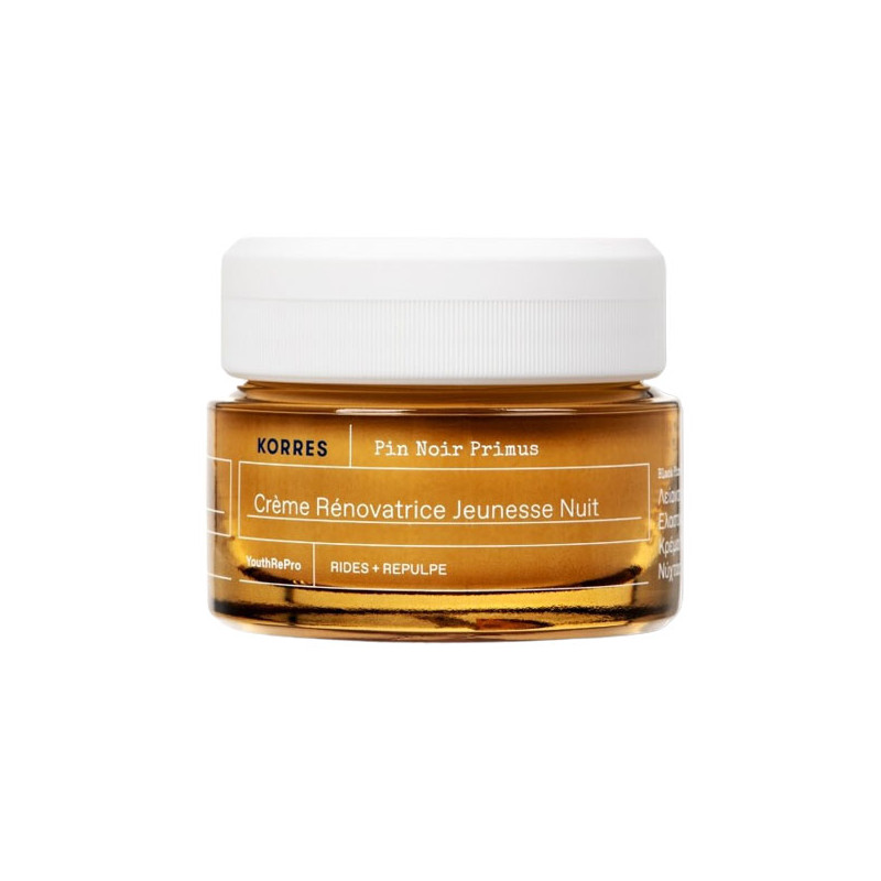 Korres Crème nuit rénovante jeunesse rides + repulpe 40 ml