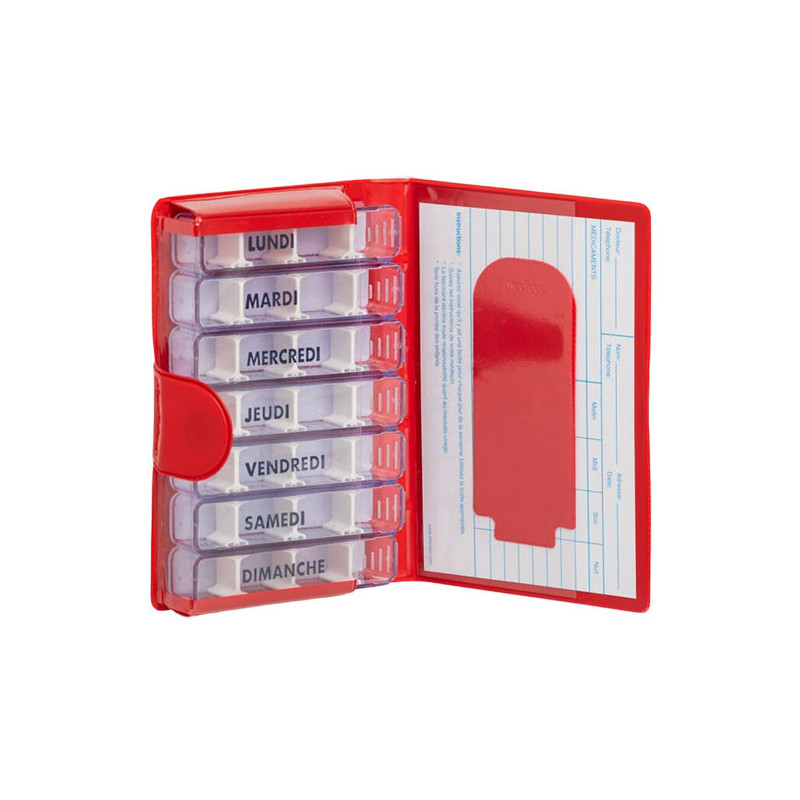 Médidose pilulier hebdomadaire 7x4 cases modulables
