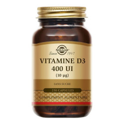Solgar Vitamine D3 400UI 250 capsules