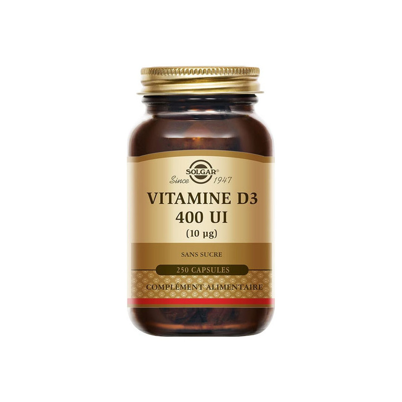 Solgar Vitamine D3 400UI 250 capsules