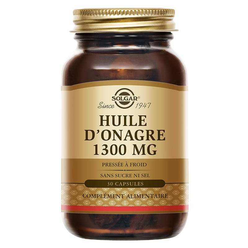 Solgar Huile d'onagre 1300mg 30 capsules