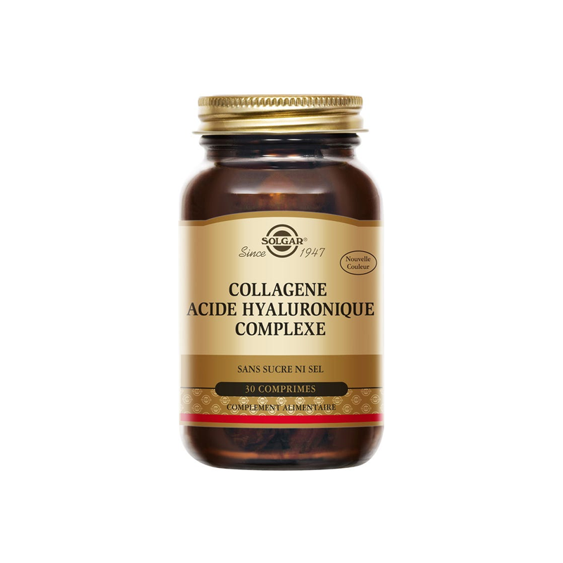 Solgar Collagène acide hyaluronique complexe 30 comprimés
