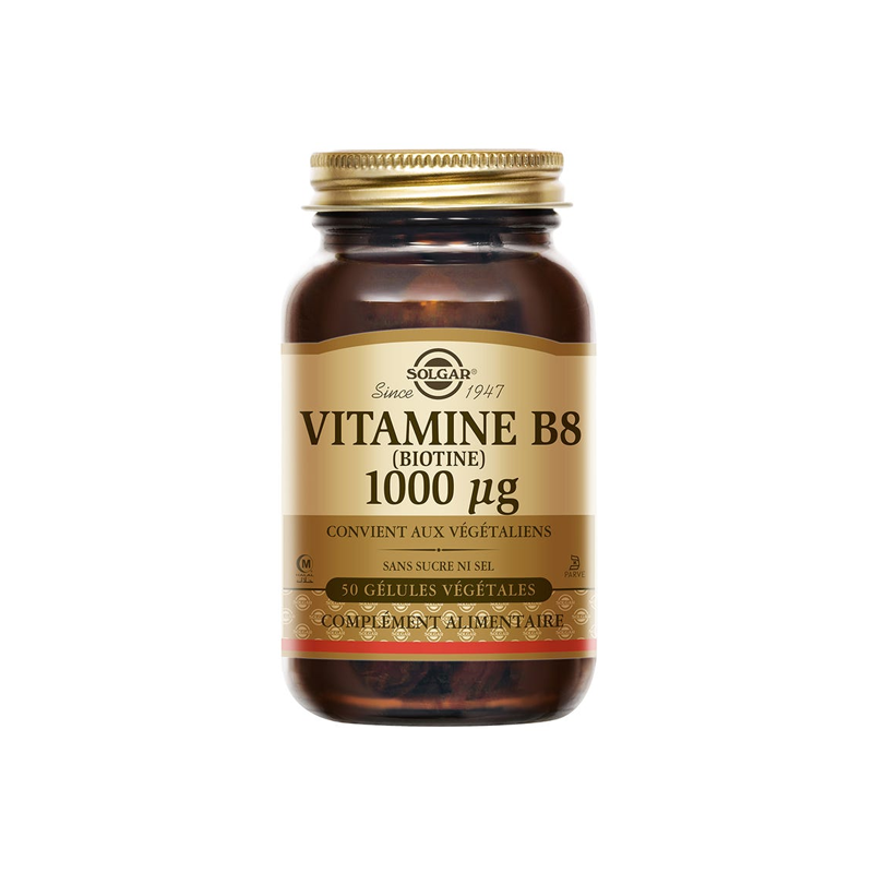 Solgar Vitamine B8 (Biotine) 1000µg 50 gélules végétales