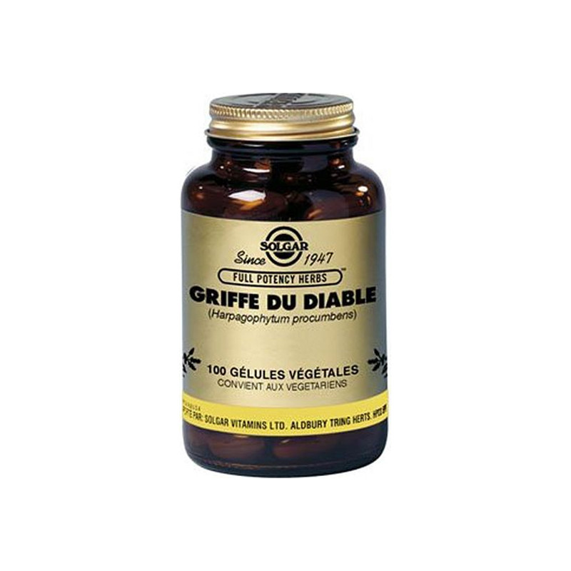 Solgar Griffe du Diable 100 gélules végétales