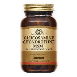 Solgar Glucosamine Chondroïtine MSM 60 comprimés