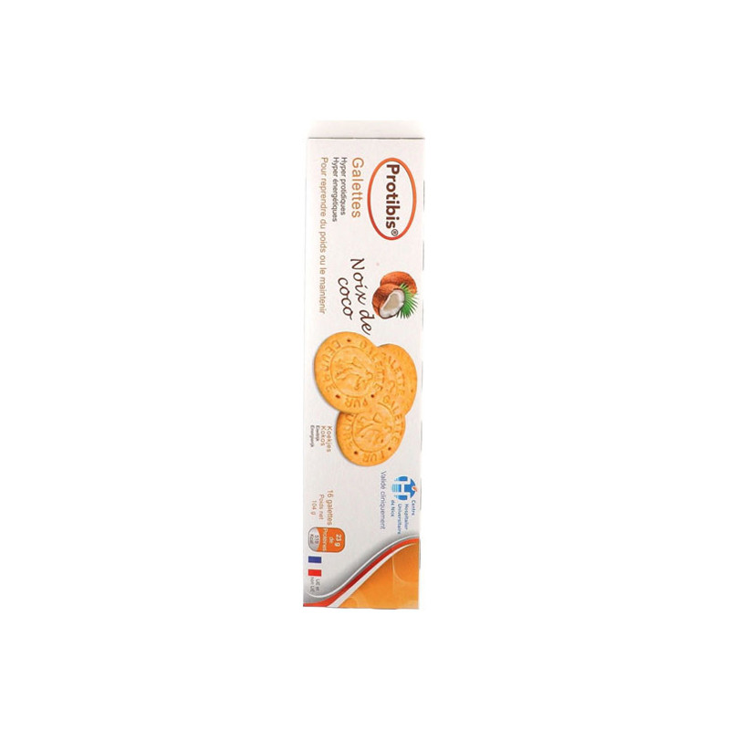 Nutrisens Protibis Galettes haute protéine et haute calorie noix de coco 104gr
