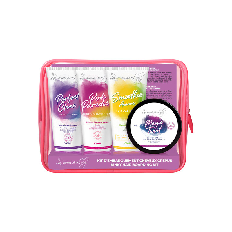 Les Secrets de Loly Trousse Cheveux crépus format voyage