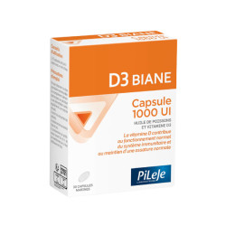 Pileje D3 Biane capsule 1000 UI  30 capsules