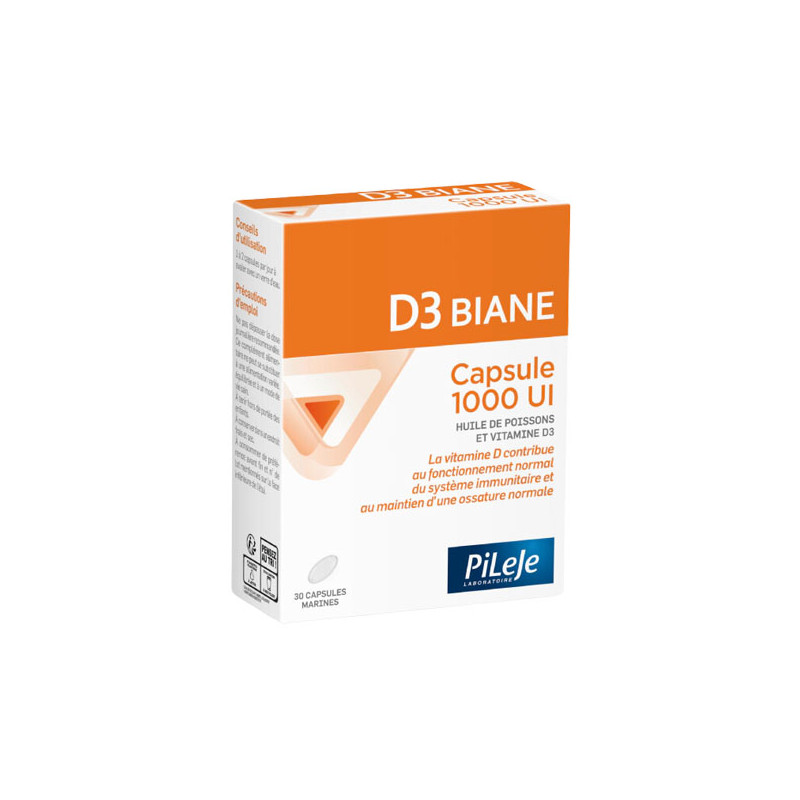 Pileje D3 Biane capsule 1000 UI  30 capsules