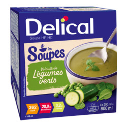 Delical Les Soupes HP HC Velouté de légumes verts 4 x 200ml