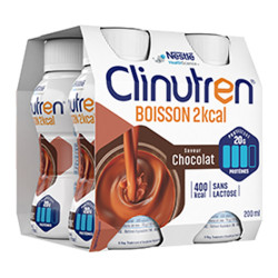 Clinutren Boisson 2kcal saveur fraise sans lactose lot de 4 x 200ml