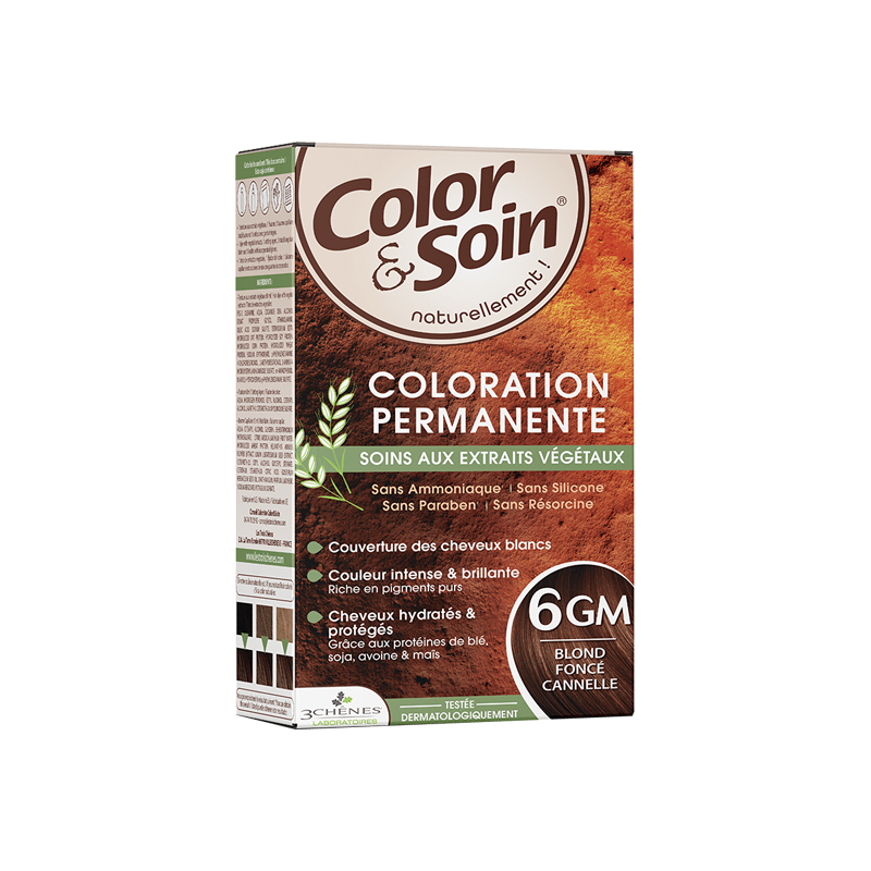 Color & Soin Coloration Permanente 6GM blond foncé cannelle 135ml