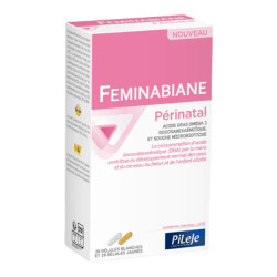 Pileje Feminabiane Périnatal 28 gélules blanches et 28 gélules jaunes