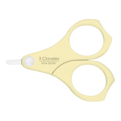3 Claveles Ciseaux à Ongles acier inoxydable bébé 9cm