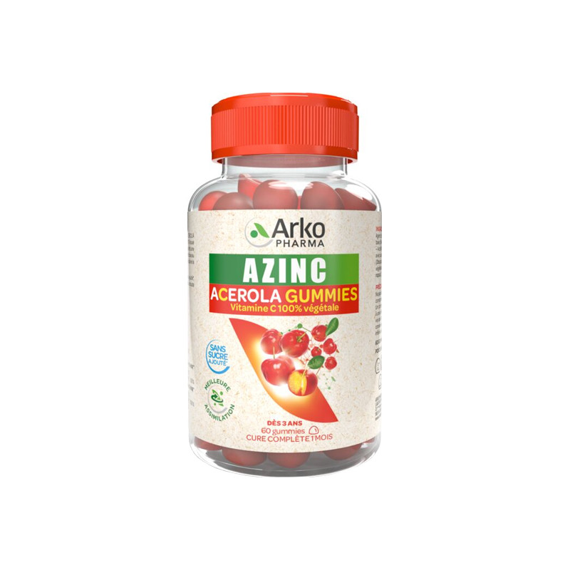 Arkopharma Azinc Acérola 60 gummies