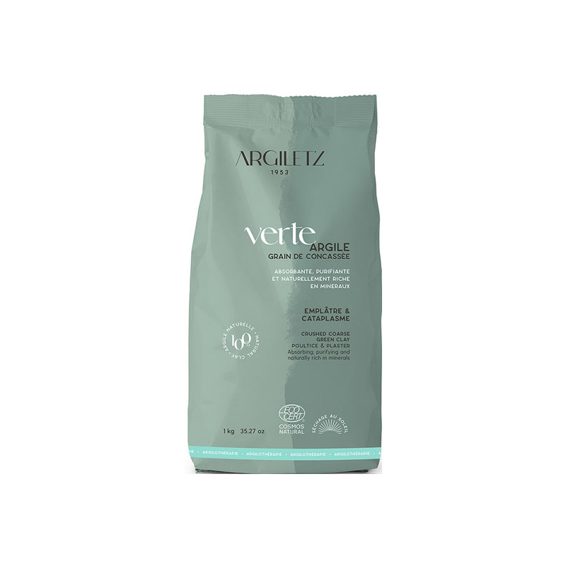 Argiletz Argile verte grain de concassée 1kg