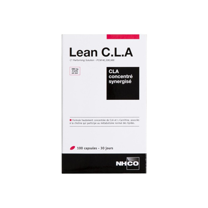 Nhco Lean CLA Concentré synergise 100 capsules