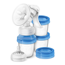 Avent Tire-lait manuel avec pots de conservation