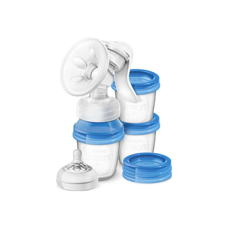Avent Tire-lait manuel avec pots de conservation
