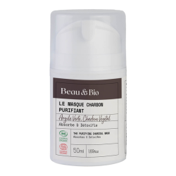 Beau & Bio Le Masque Charbon purifiant bio 50ml