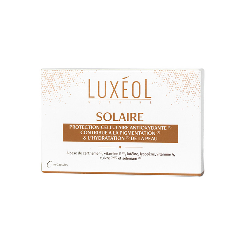 Luxéol Solaire protection cellulaire antioxydante 30 capsules
