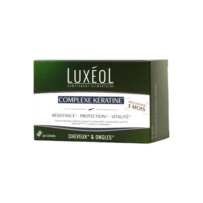 Luxéol Complexe Kératine cheveux & ongles 90 gélules