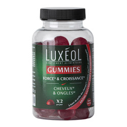 Luxéol force & Croissance cheveux et ongles 60 gummies