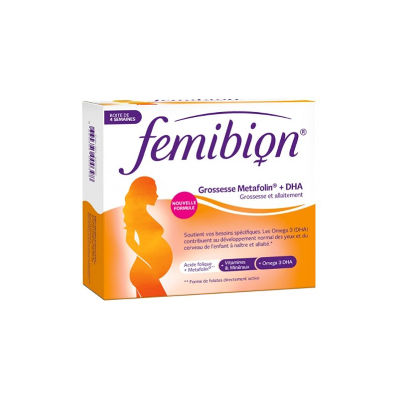 Femibion Grossesse Metafolin + DHA 28 comprimés + 28 capsules