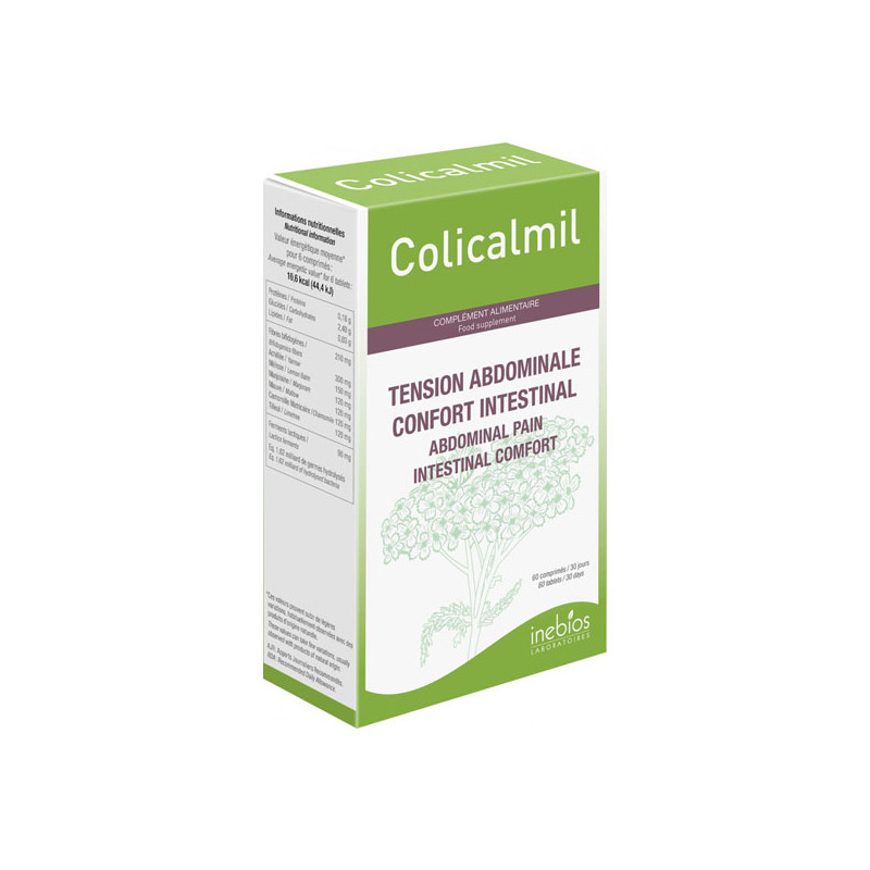 Inebios Colicalmil Tension Abdominale & Confort Intestinal 60 comprimés