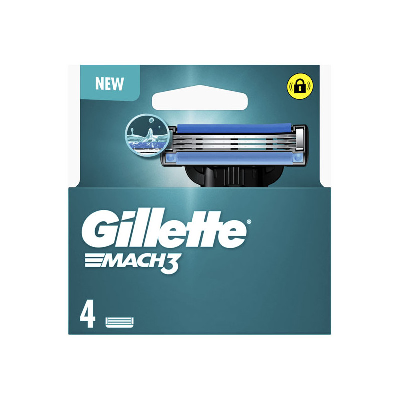 Gillette Mach3 Lames de rasoir 4 unités