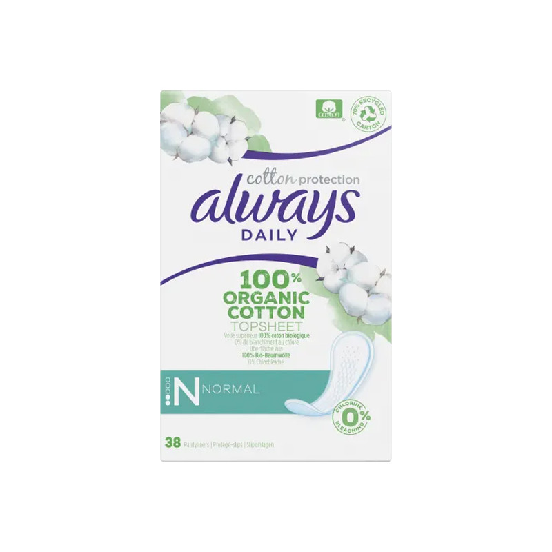 Always Dailies Cotton Protection Normal 38 protège-slips