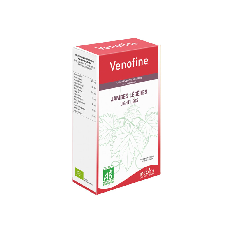 Inebios Venofine Jambes légères 60 comprimés