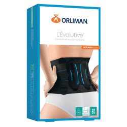 Orliman L’Évolutive Ceinture de soutien lombaire noir 24 H26 T2