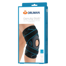 Orliman Genulig Stab Genouillère ligamentaire articulée et rotulienne noir taille 4