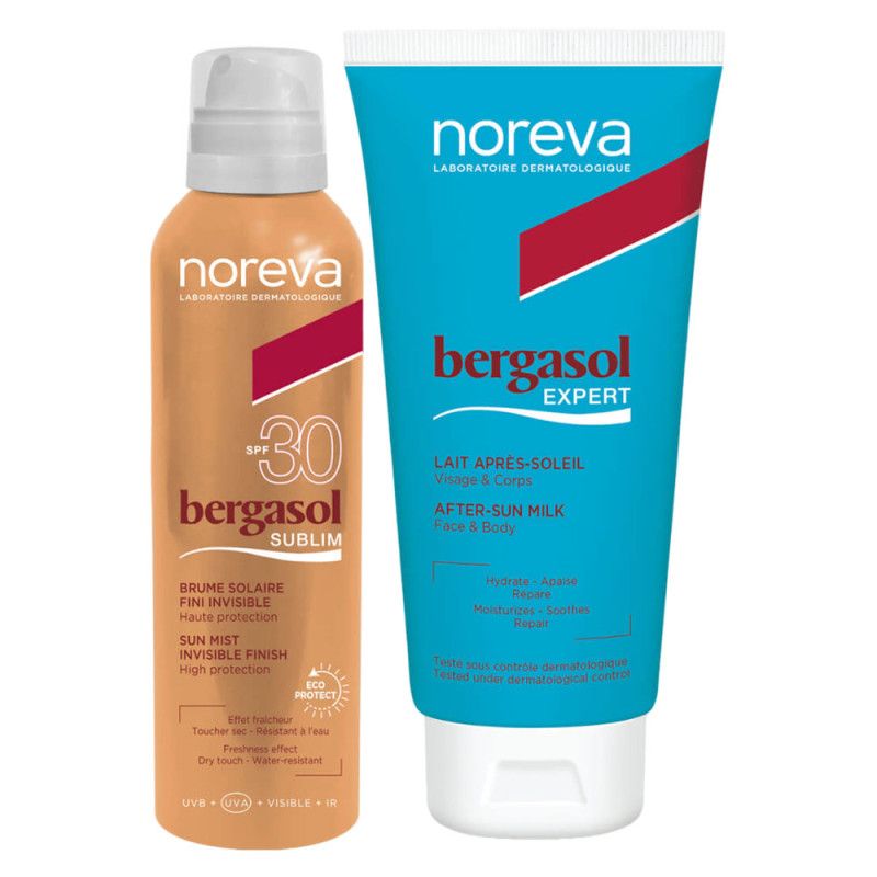 Noreva Bergasol Sublim Brume solaire SPF30-100ml + Expert Lait Après-soleil 100ml