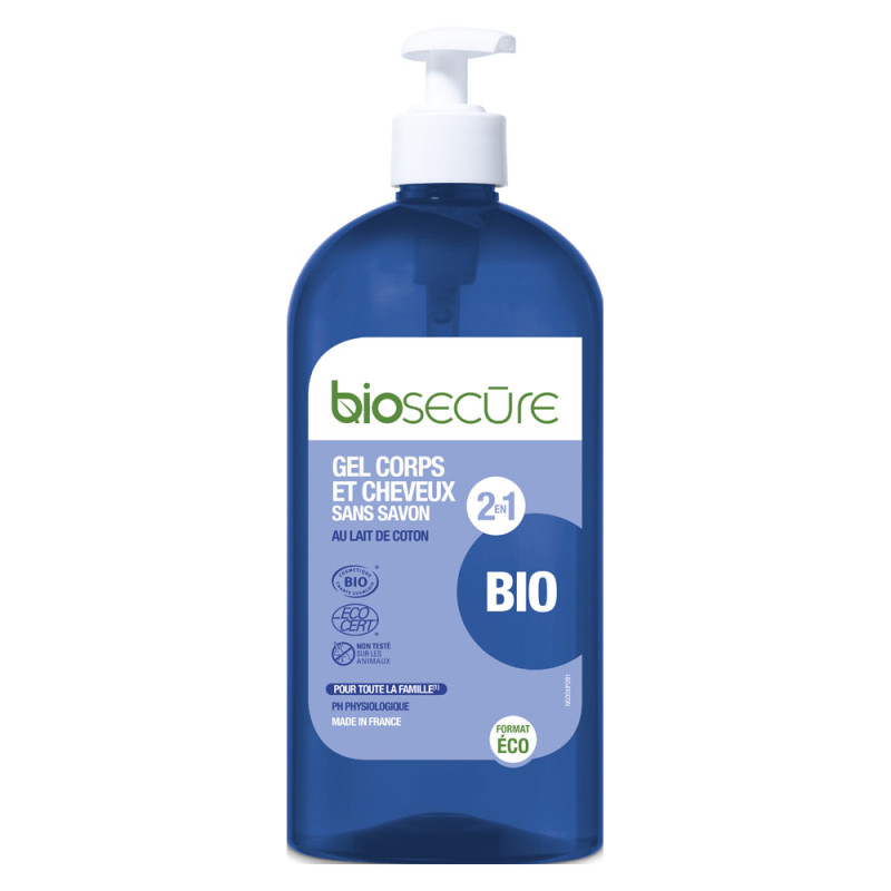 Biosecure Gel corps et cheveux sans savon 730ml