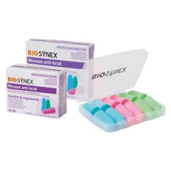Biosynex Mousse anti-bruit 12 protections auditives