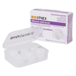 Biosynex Silicone anti-bruit protections auditives 3 paires