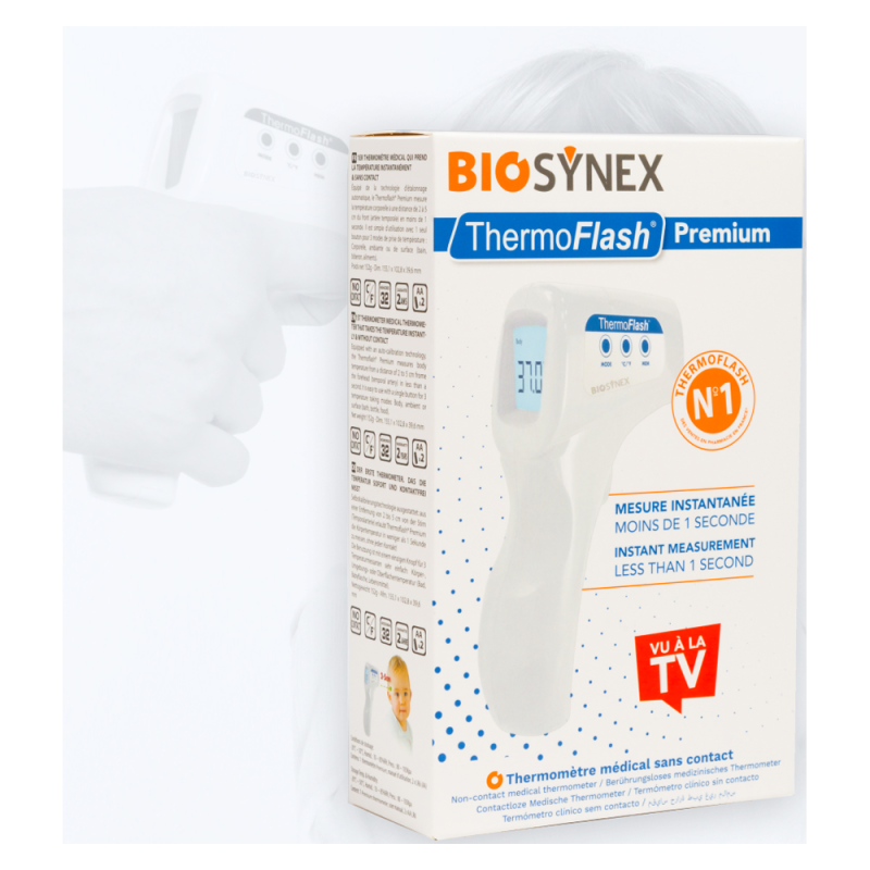 Biosynex ThermoFlash Premium Thermomètre sans contact