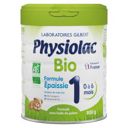 Physiolac Bio 1 Lait infantile formule épaissie 0 à 6 mois 800gr
