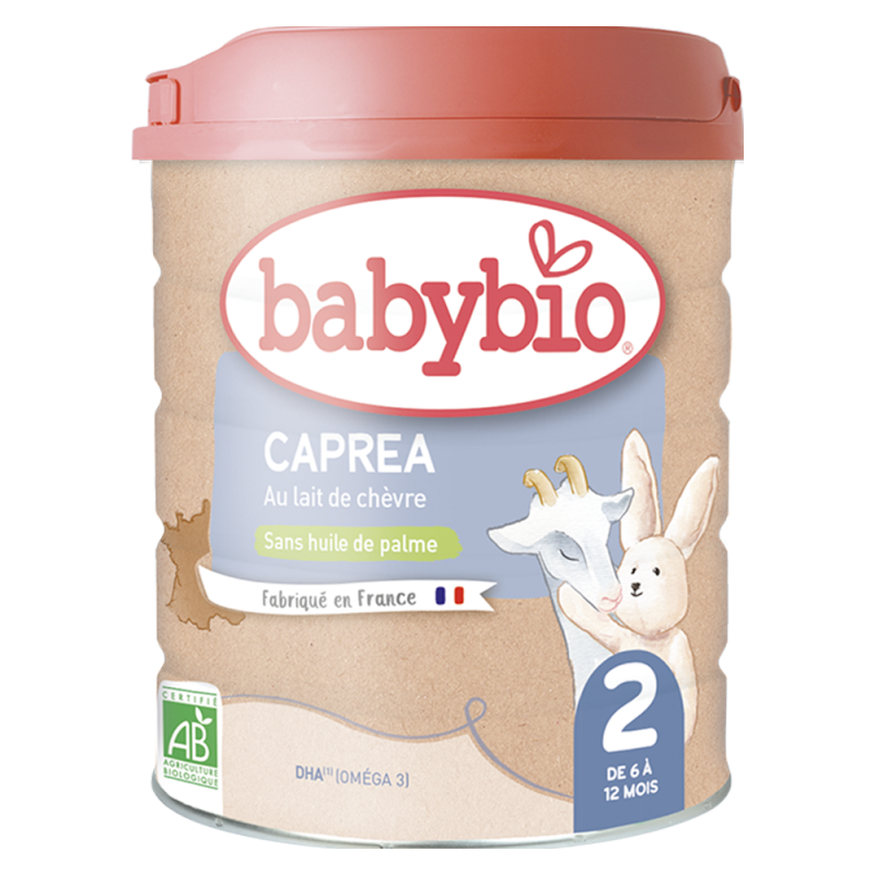 Babybio Caprea 2ème âge au lait de chèvre de 6 à 12 mois 800gr