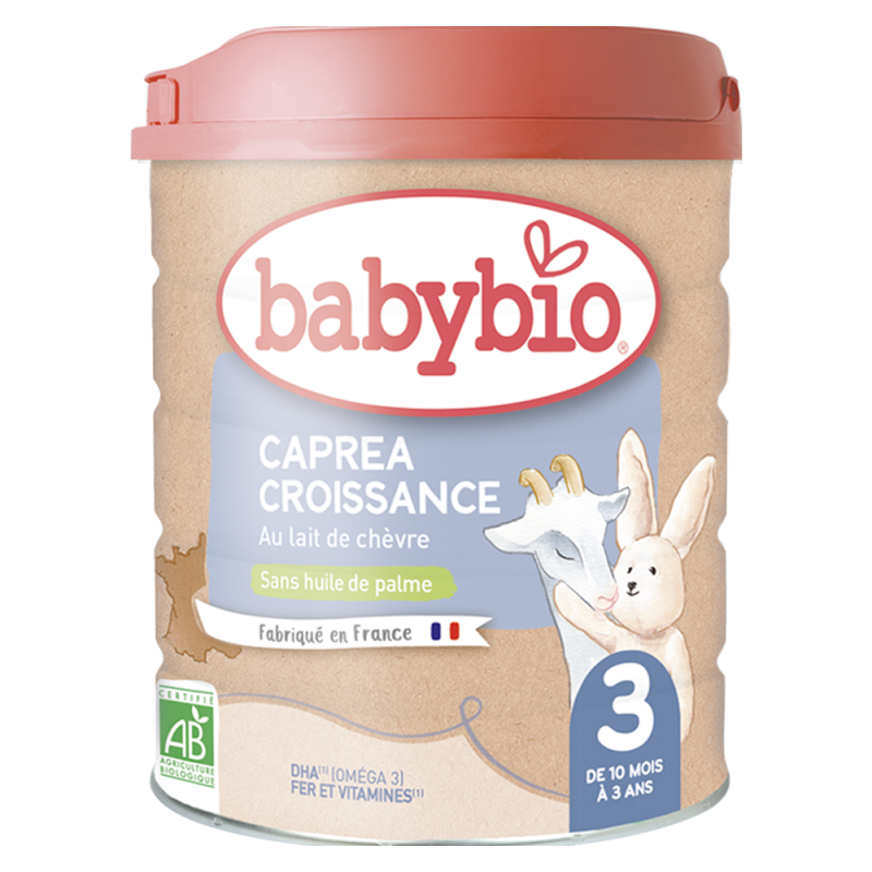 Babybio Caprea Croissance 3ème âge au lait de chèvre de 10 mois à 3 ans 800gr