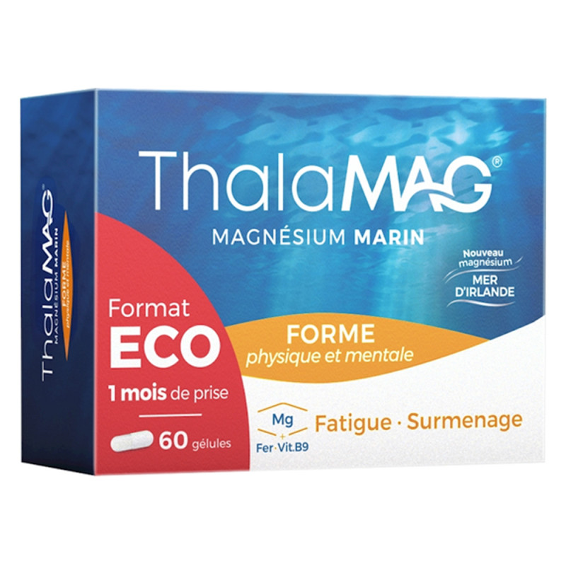 Thalamag Magnésium Marin Forme physique et mentale 60 gélules