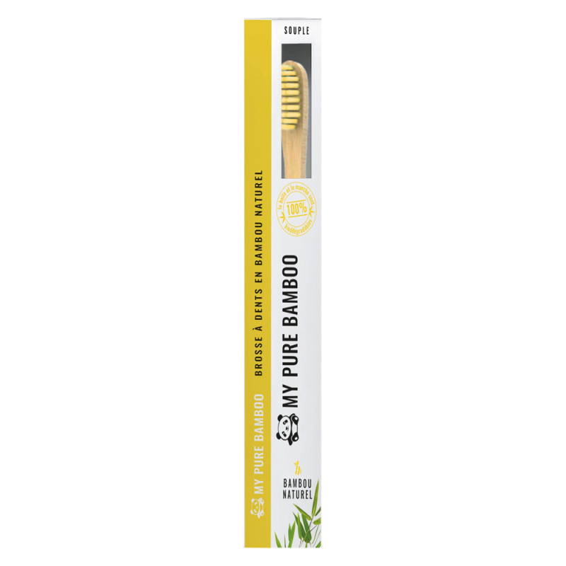 Dentismile Brosses à dents My pure bamboo jaune