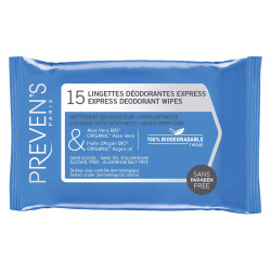 Preven's Lingettes Deodorantes express x15