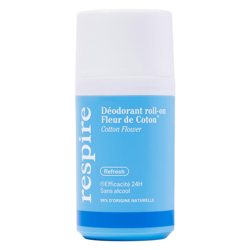Respire Déodorant roll-on fleur de coton 15ml