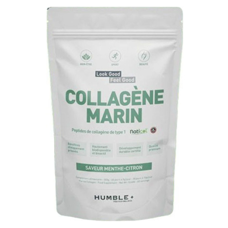 Humble+ Collagène Marin Beauté de la peau menthe citron vert 300gr