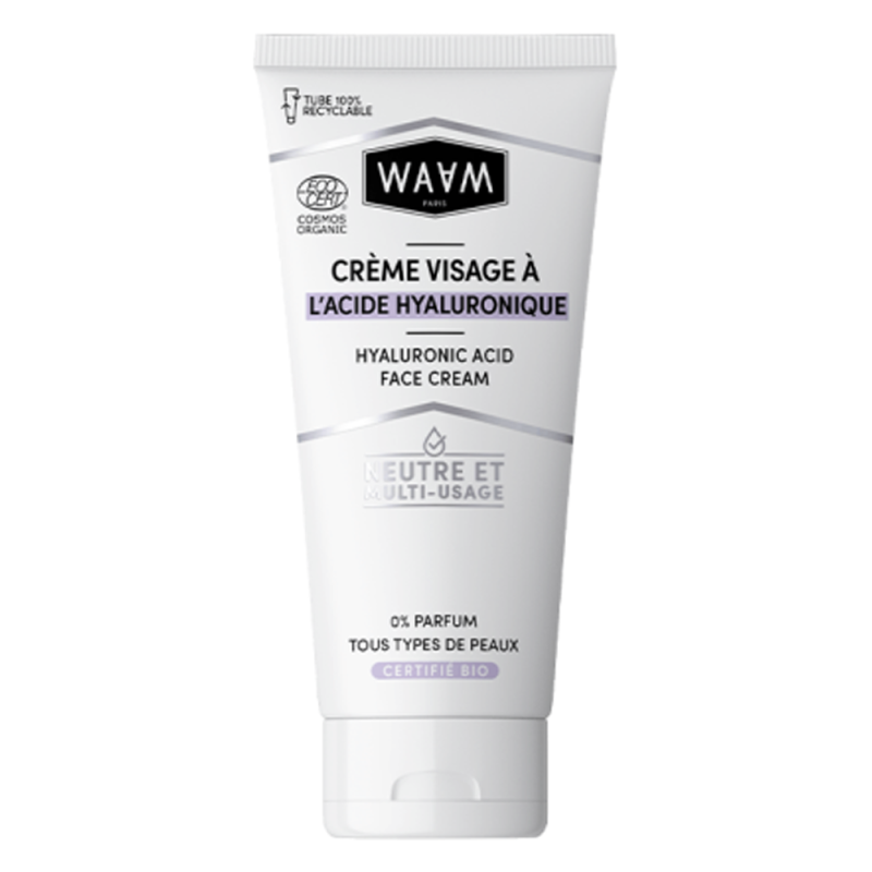 Waam Crème visage à l'acide hyaluronique bio 75ml