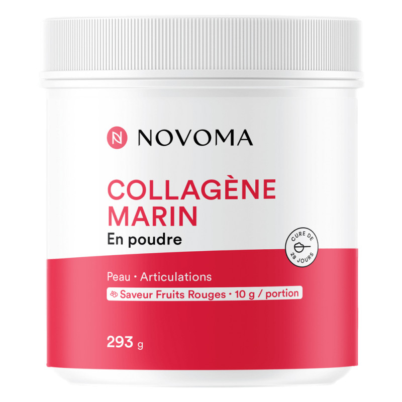 Novoma Collagène Marin en poudre Fruits rouges 290gr